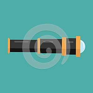 Sailor spyglass icon vector Flat illustration