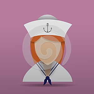 Sailor. Vector illustration decorative design