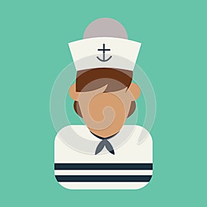 Sailor. Vector illustration decorative design