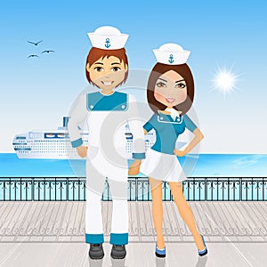 Sailors couple