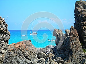 Sailors on the mediterranean sea