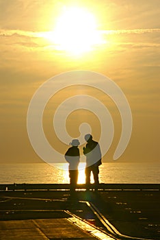 Sailors at Sunset