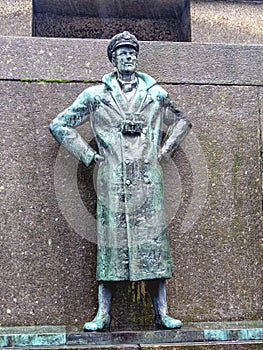 the Sailorâ€™s Monument located at Torgallmenningen - the main square of Bergen, Norway