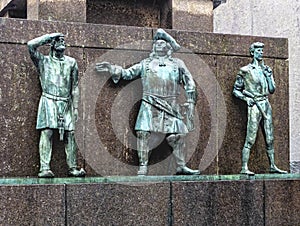 the Sailorâ€™s Monument located at Torgallmenningen - the main square of Bergen, Norway