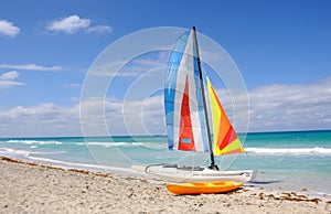 Sails and beach