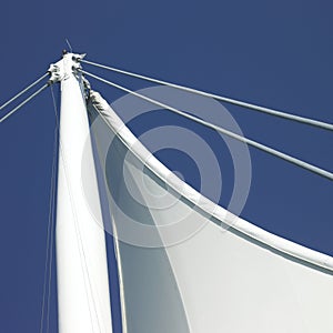 Sails and blue sky