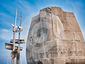 The Sails and Joseph Conrad monument in Gdynia, Poland