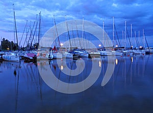 Sails from the Wilkasy marina.