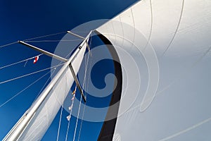 Sails in the wind