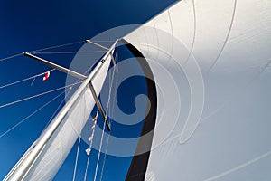 Sails in the wind
