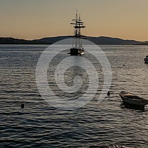 Sailship in Adriatic Sea