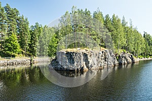 The Saimaa Canal at summer, Lappeenranta, Finland