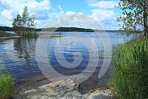 Saimaa lake in Finland