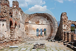 Saint Achilleios church at Prespes Lake Florina northern Greece