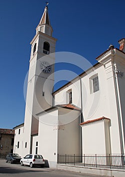 Saint Agnes Church With Sundial in Aiello