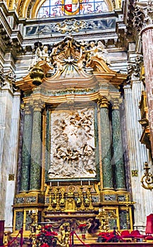 Saint Agnese In Agone Church Altar Basilica Rome Italy