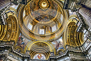 Saint Agnese In Agone Church Basilica Dome Rome Italy