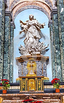 Saint Agnese In Agone Church Basilica Statue Rome Italy