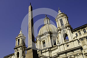 Saint Agnese in Agone church in Piazza Navona Rome