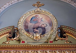 Saint Aloysius Gonzaga altar in the Basilica of the Sacred Heart of Jesus in Zagreb photo
