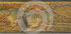 Saint Aloysius Gonzaga Surrounded by Angels, St. Aloysius Gonzaga Altar in the Franciscan church of St. Francis Xavier in Zagreb