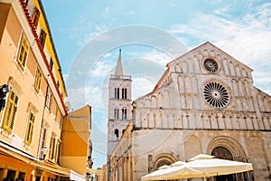 Saint Anastasia Cathedral and Bell Tower in Zadar, Croatia