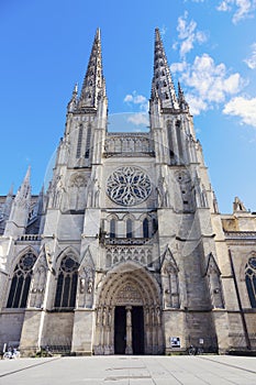 Saint Andre Cathedral on Place Pey-Berland in Bordeaux photo