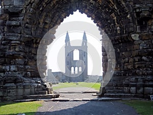 Saint Andrew`s cathedral, ruined Roman Catholic cathedral in St Andrew, Fife, Scotland