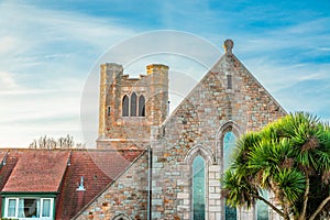 Saint Andrew's catholic church, Belozanne, bailiwick of Jersey, Channel Islands,  Great Britain