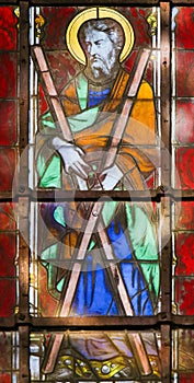 Saint Andrew - Stained Glass in quartier Latin, Paris, France