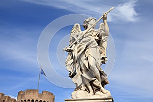 Saint Angel Bridge in Rome - angel statue