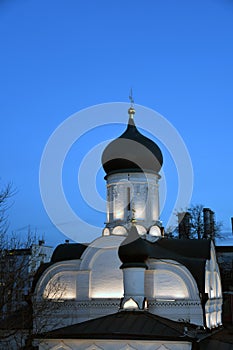 Saint Anna church in Moscow at night