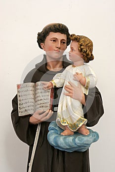 Saint Anthony of Padua holding child Jesus