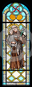 Saint Anthony of Padua holding child Jesus