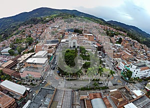 Saint Anthony of Prado, Medellin - Colombia. April 28, 2024. It is a district of the municipality of Medellin, located in the photo