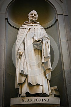Saint Antonino statue in Firenza, Italy