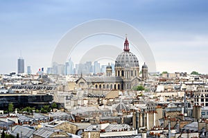 Saint-Augustin Church with Paris Skyline photo