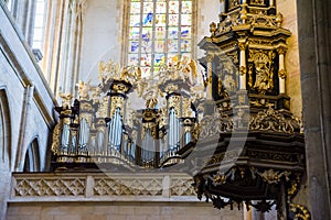 Saint Barbara Church in Kutna Hora, Czech Republic. UNESCO