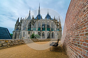 Saint Barbara Church in Kutna Hora, Czech Republic. UNESCO