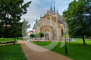 Saint Barbara Church in Kutna Hora, Czech Republic. UNESCO