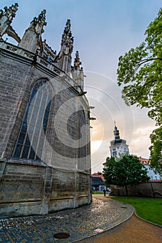 Saint Barbara Church in Kutna Hora, Czech Republic. UNESCO