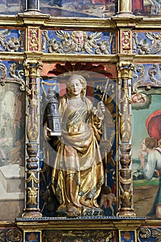 Saint Barbara in the Old Cathedral of Salamanca photo