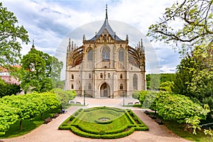 Saint Barbara`s Church in Kutna Hora, Czech Republic