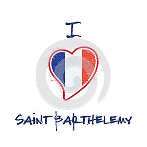 Saint Barthelemy Islander flag patriotic t-shirt.