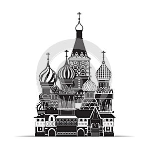 Saint Basil cathedral , Moscow, vector symbol