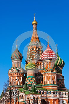 Saint Basil Cathedral on Red square, Moscow