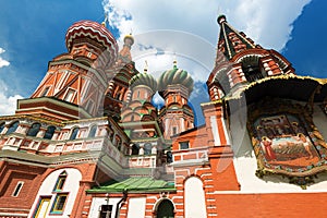 Saint Basil cathedral on the Red Square in Moscow, Russia