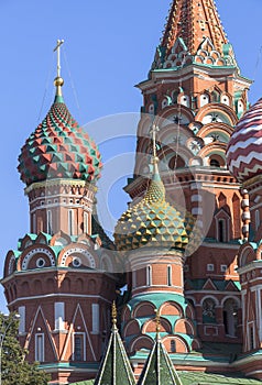 Saint Basil`s Cathedral in Moscow