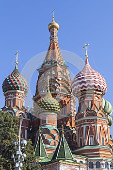 Saint Basil`s Cathedral in Moscow