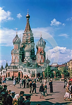 Saint Basil's Cathedral in Moscow,